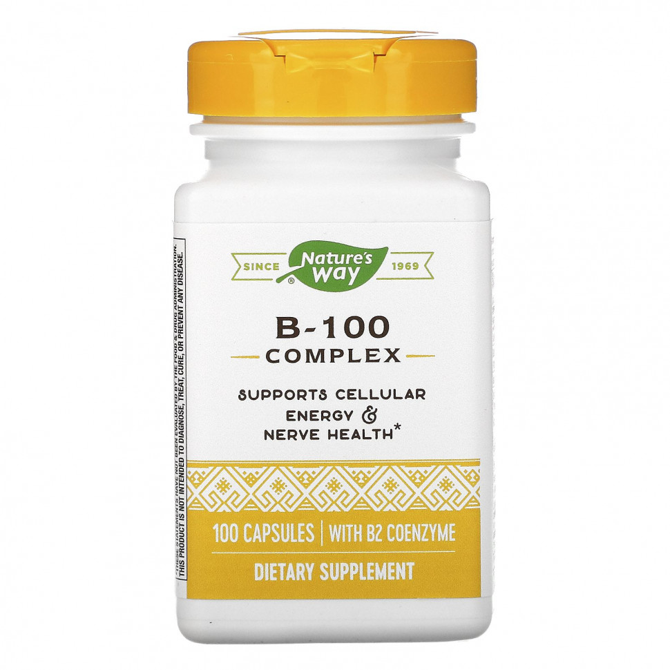 ���� ������ (Iherb) Nature's Way, �������� B-100 � ��������� B2, 100 ������, ������ �� 3960 ���