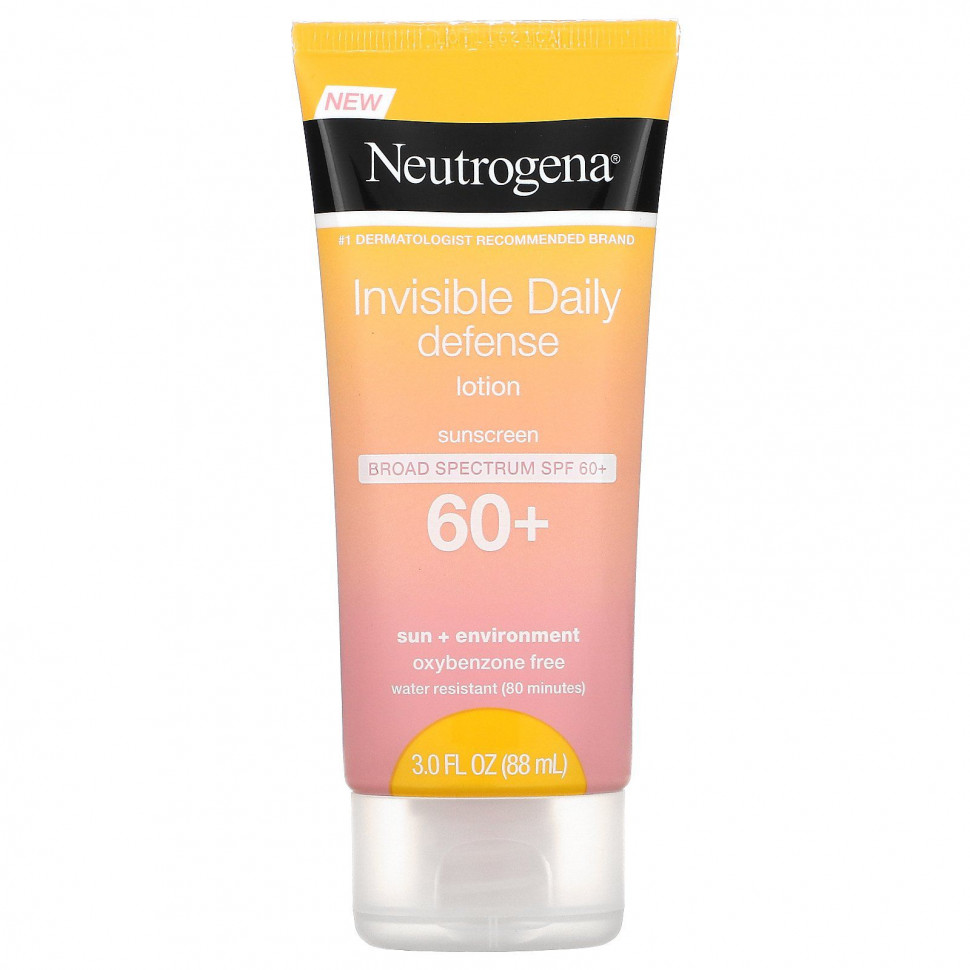   (Iherb) Neutrogena, Invisible Daily Defense,  , SPF 60+, 88  (3 . )    -     , -, 