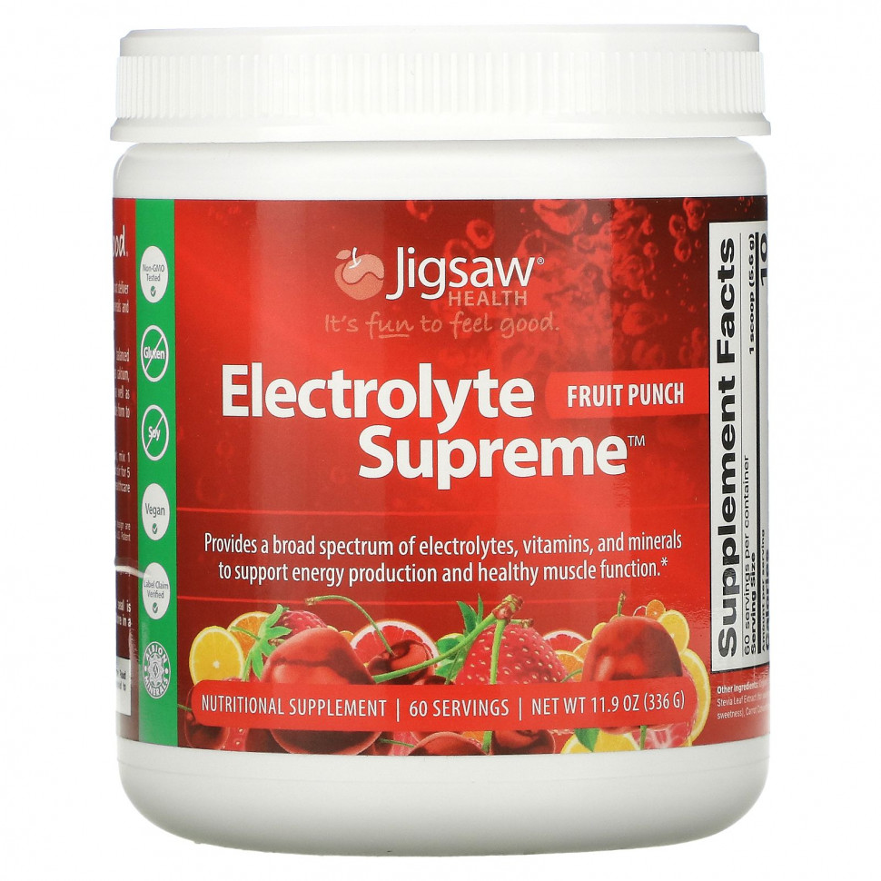   (Iherb) Jigsaw Health, Electrolyte Supreme,  , 336  (11,9 )    -     , -, 