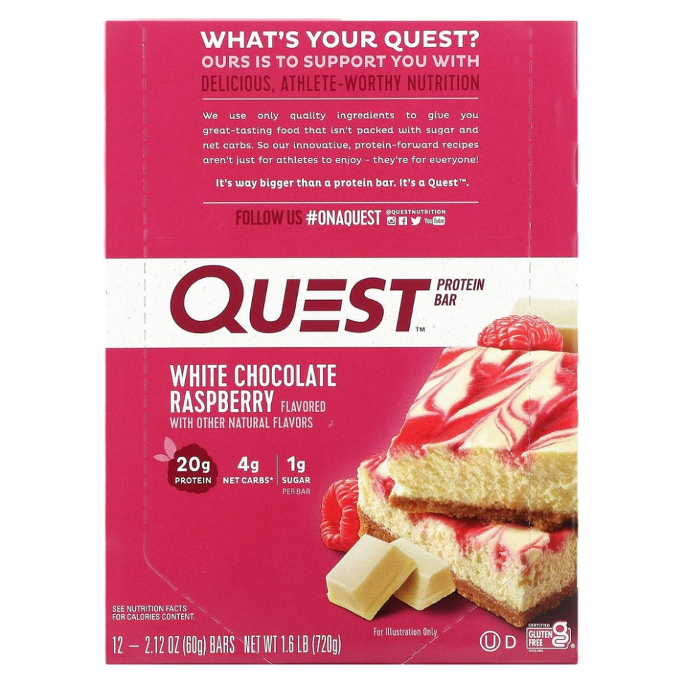 ���� ������ (Iherb) Quest Nutrition, �������� �������� Quest, ����� ������� � �������, 12 ����������, 2,12 ���. (60 �) ������, ������ �� 7200 ���