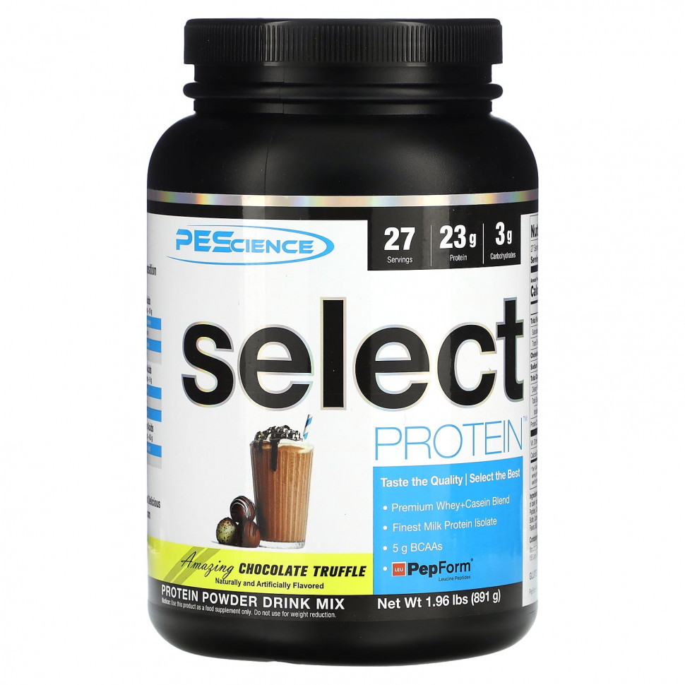 ���� ������ (Iherb) PEScience, Select Protein, ����������� ���������� ����� ��� ������������� ��������, ���������� �������, 891 � (1,96 �����), ������ �� 7570 ���