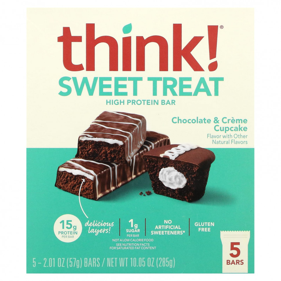 ���� ������ (Iherb) Think !, Sweet Treat, �������� � ������� ����������� ��������, ���� � ��������� � ������, 5 ����������, 57 � (2,01 �����), ������ �� 2790 ���