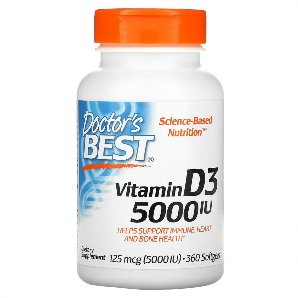   (Iherb) Doctor's Best,  D3, 125  (5000 ), 360      -     , -, 