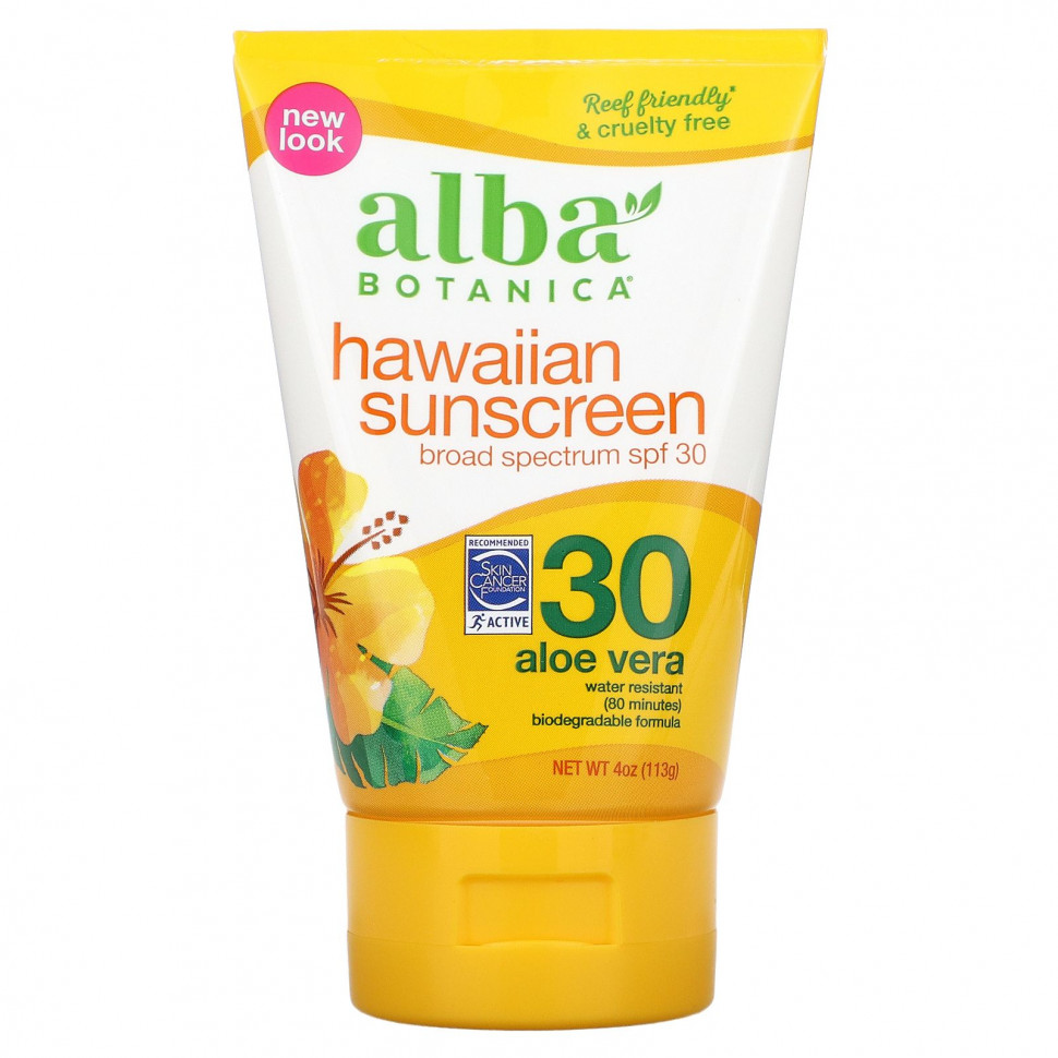 ���� ������ (Iherb) Alba Botanica, ����������� ��������� �������������� ����, ������ ������ SPF 30, 4 ������ ����� (113 �), ������ �� 2270 ���