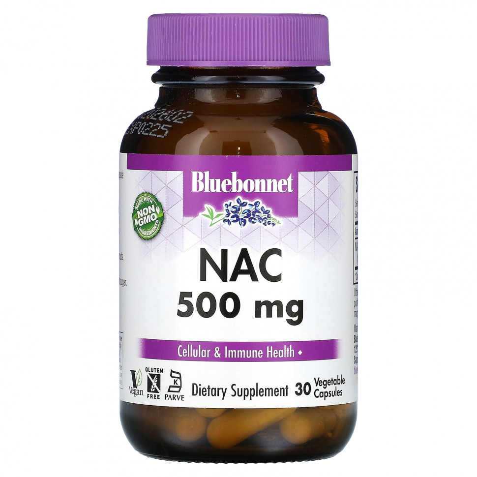   (Iherb) Bluebonnet Nutrition, NAC, 500 , 30      -     , -, 