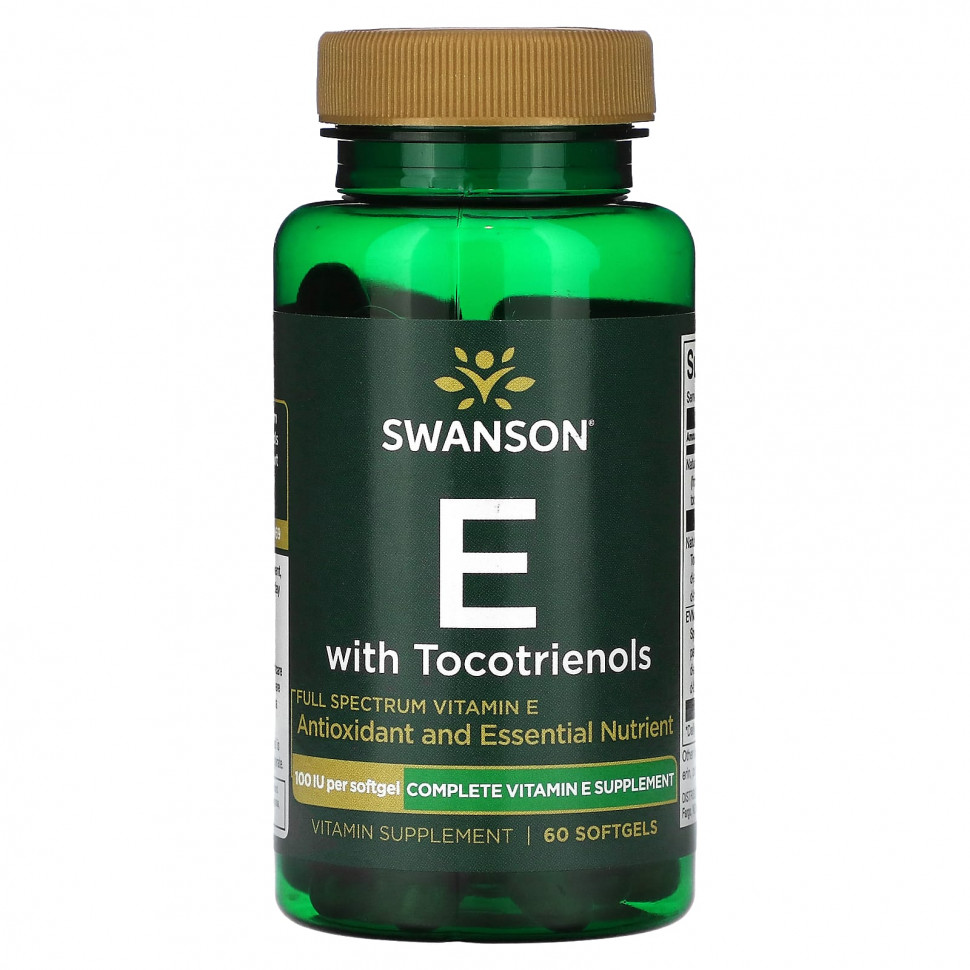 ���� ������ (Iherb) Swanson, E � ��������������, 100 ��, 60 ������ ��������, ������ �� 6330 ���