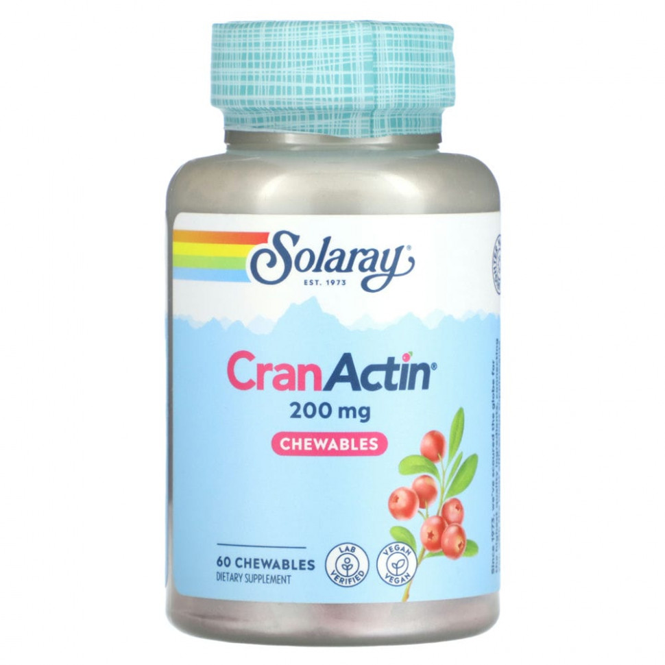 ���� ������ (Iherb) Solaray, CranActin, ����������� ��������, 200 ��, 60 ����������� ��������, ������ �� 1750 ���