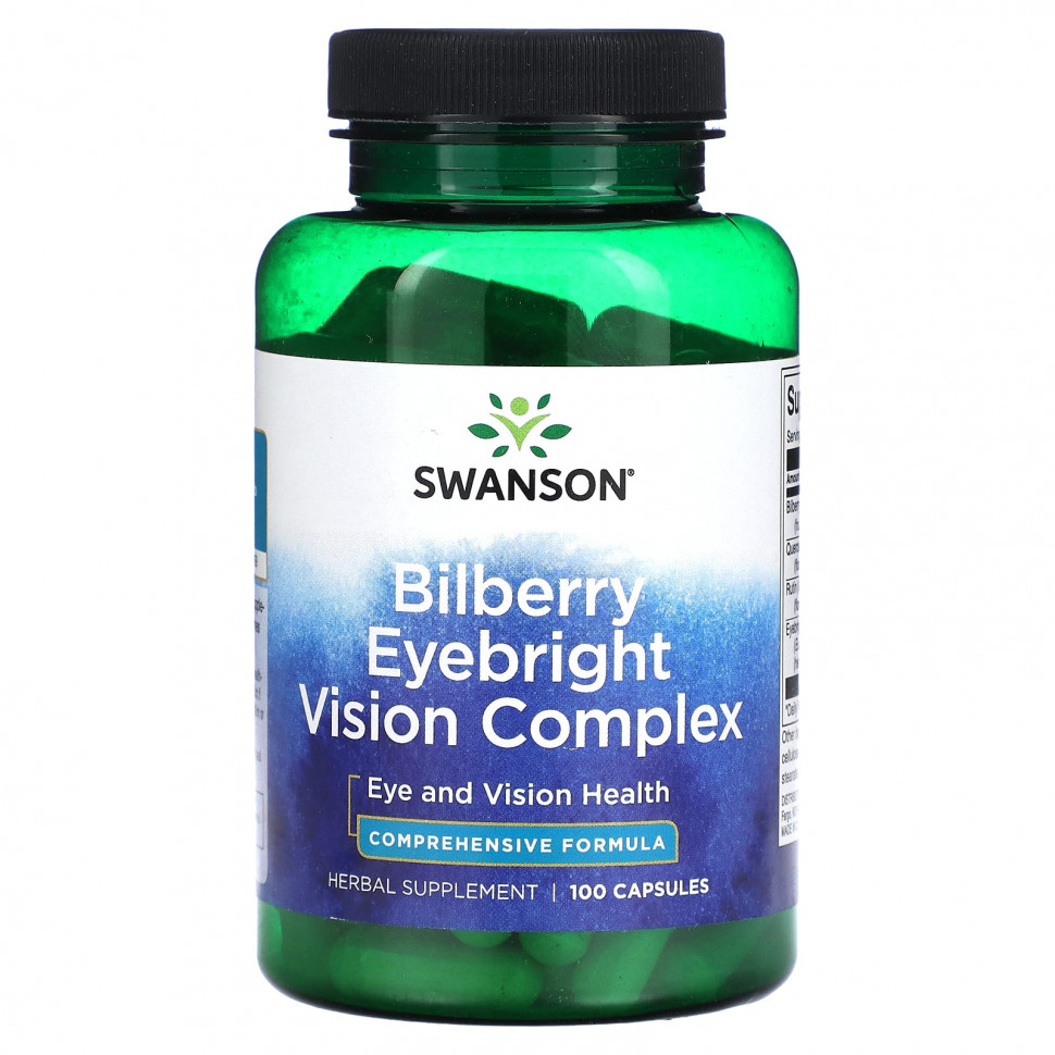 ���� ������ (Iherb) Swanson, Bilberry Eyebright Vision Complex, 100 ������, ������ �� 3160 ���