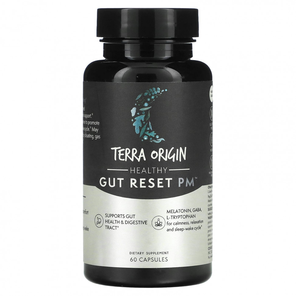 ���� ������ (Iherb) Terra Origin, Healthy Gut Reset PM, 60 ������, ������ �� 3360 ���