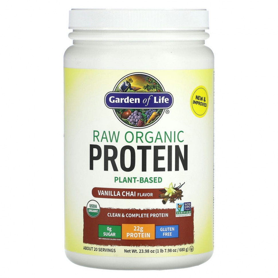   (Iherb) Garden of Life, RAW Organic Protein,    ,  , 580  (20,45 )    -     , -, 