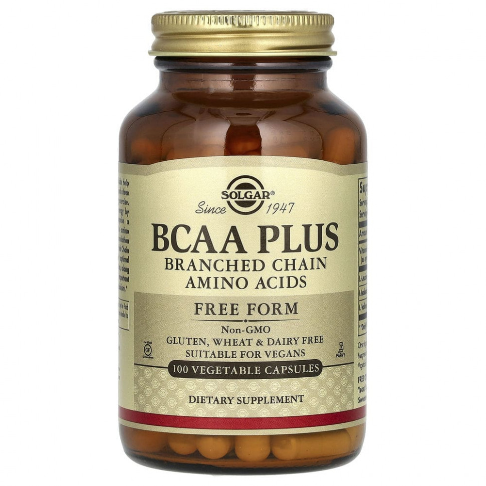 ���� ������ (Iherb) Solgar, BCAA Plus, � ��������� �����, 100 ������������ ������, ������ �� 4190 ���