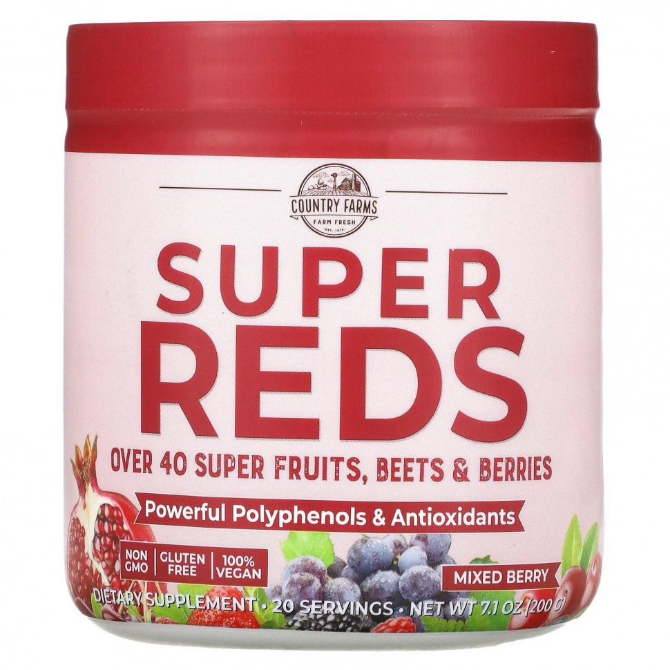   (Iherb) Country Farms, Super Reds,  ,   ,    , 200  (7,1 ),   4040 
