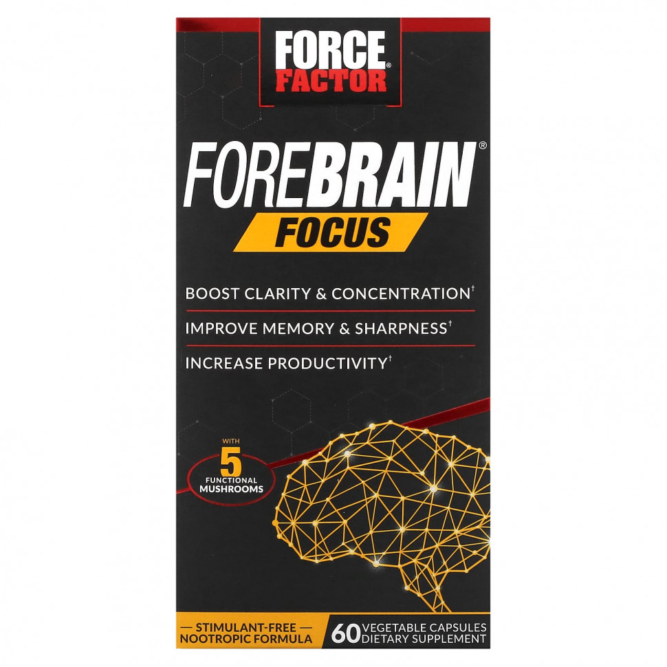 ���� ������ (Iherb) Force Factor, Forebrain Focus, 60 ������������ ������, ������ �� 3580 ���