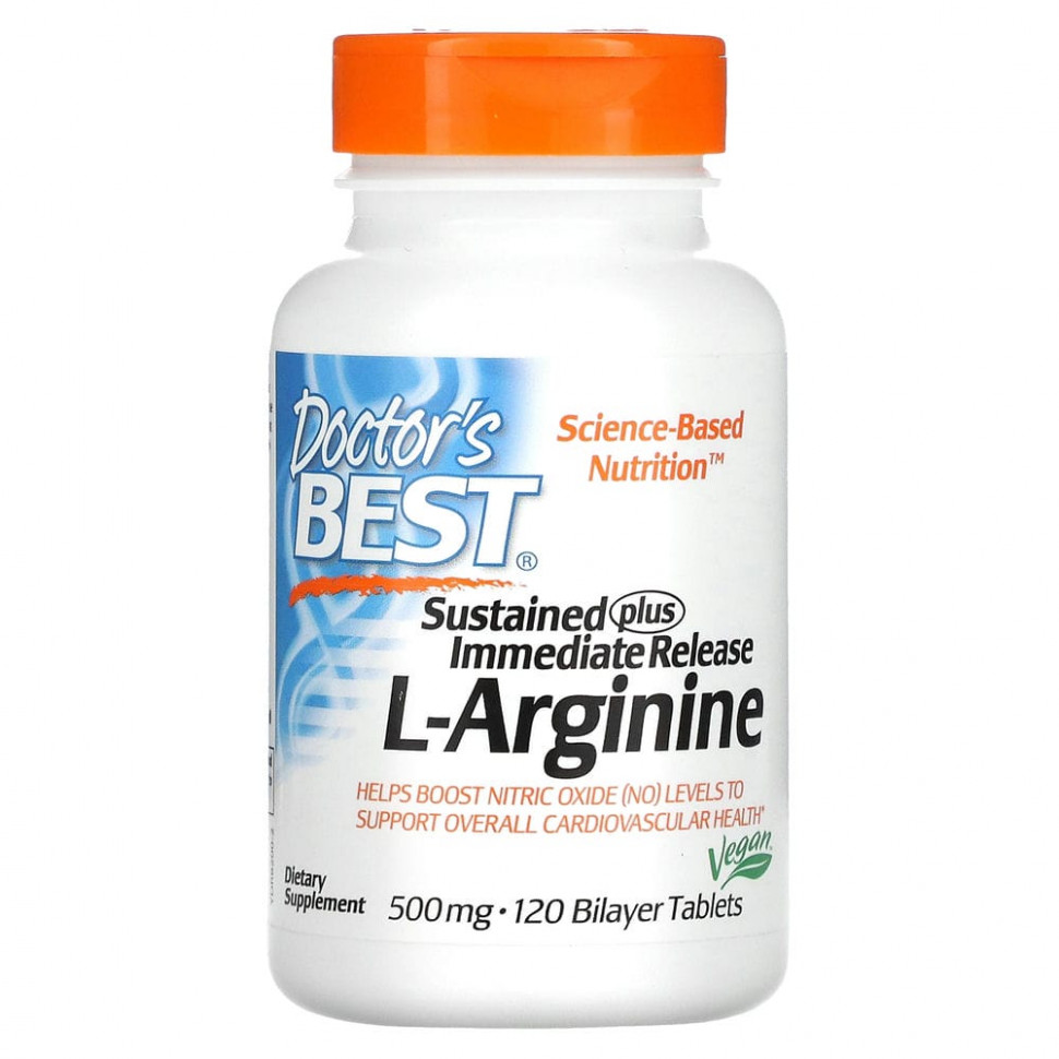 ���� ������ (Iherb) Doctor's Best, L-������� ����������� � �������� �������������, 500 ��, 120 ����������� ��������, ������ �� 4010 ���