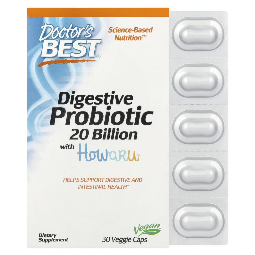 ���� ������ (Iherb) Doctor's Best, ��������������� ��������� � Howaru, 20 ���� ���, 30 �������������� ������, ������ �� 3300 ���