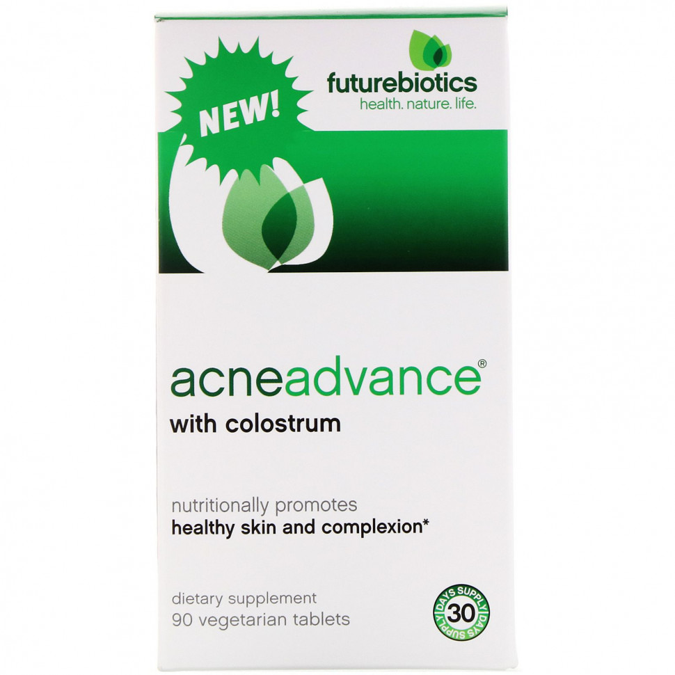   (Iherb) FutureBiotics, Acne Advance with Colostrum, 90 Vegetarain Tablets    -     , -, 