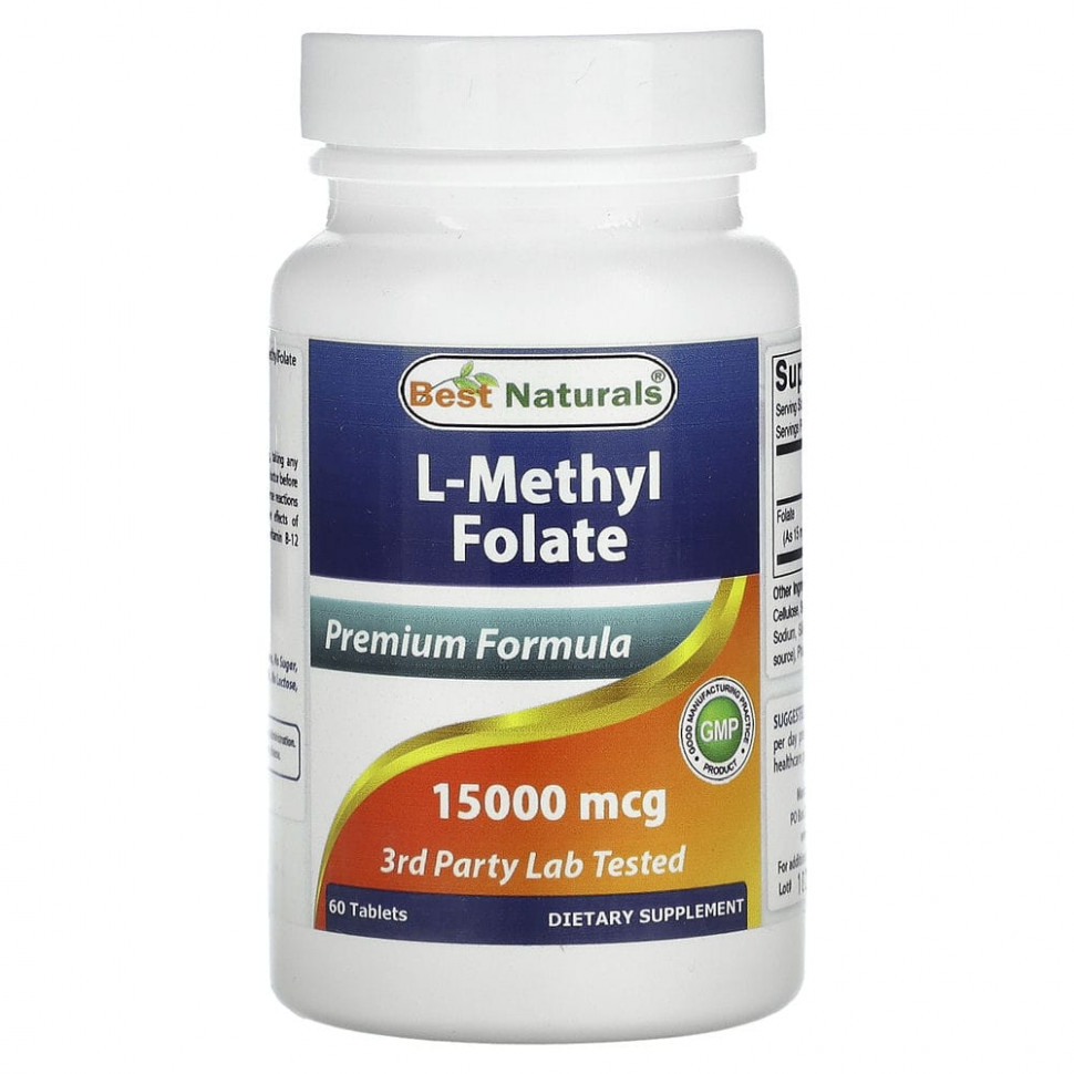 ���� ������ (Iherb) Best Naturals, L-����������, 15000 ���, 60 ��������, ������ �� 3120 ���