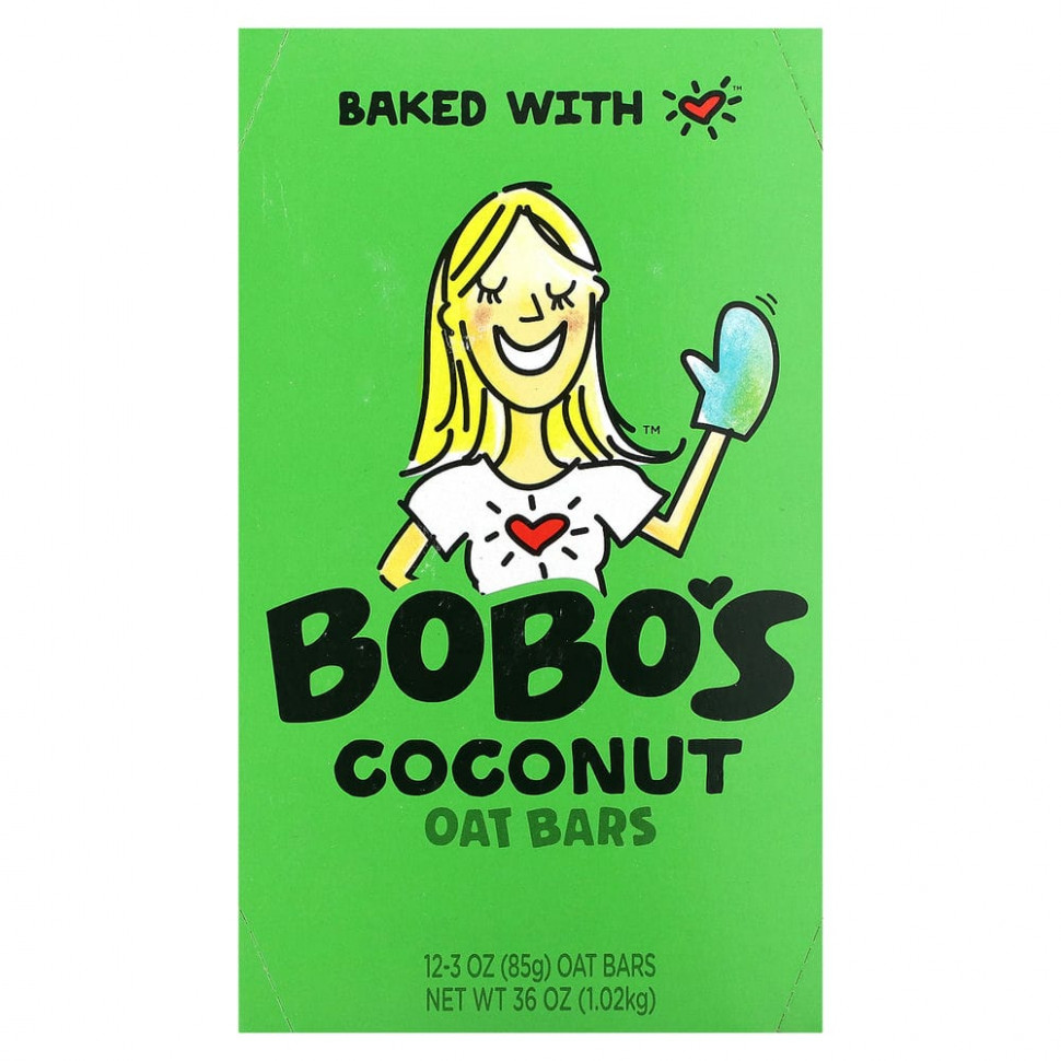 ���� ������ (Iherb) Bobo's Oat Bars, ��������� � ������� ���������, 12 ����������, �� 85 � (3 �����), ������ �� 6670 ���