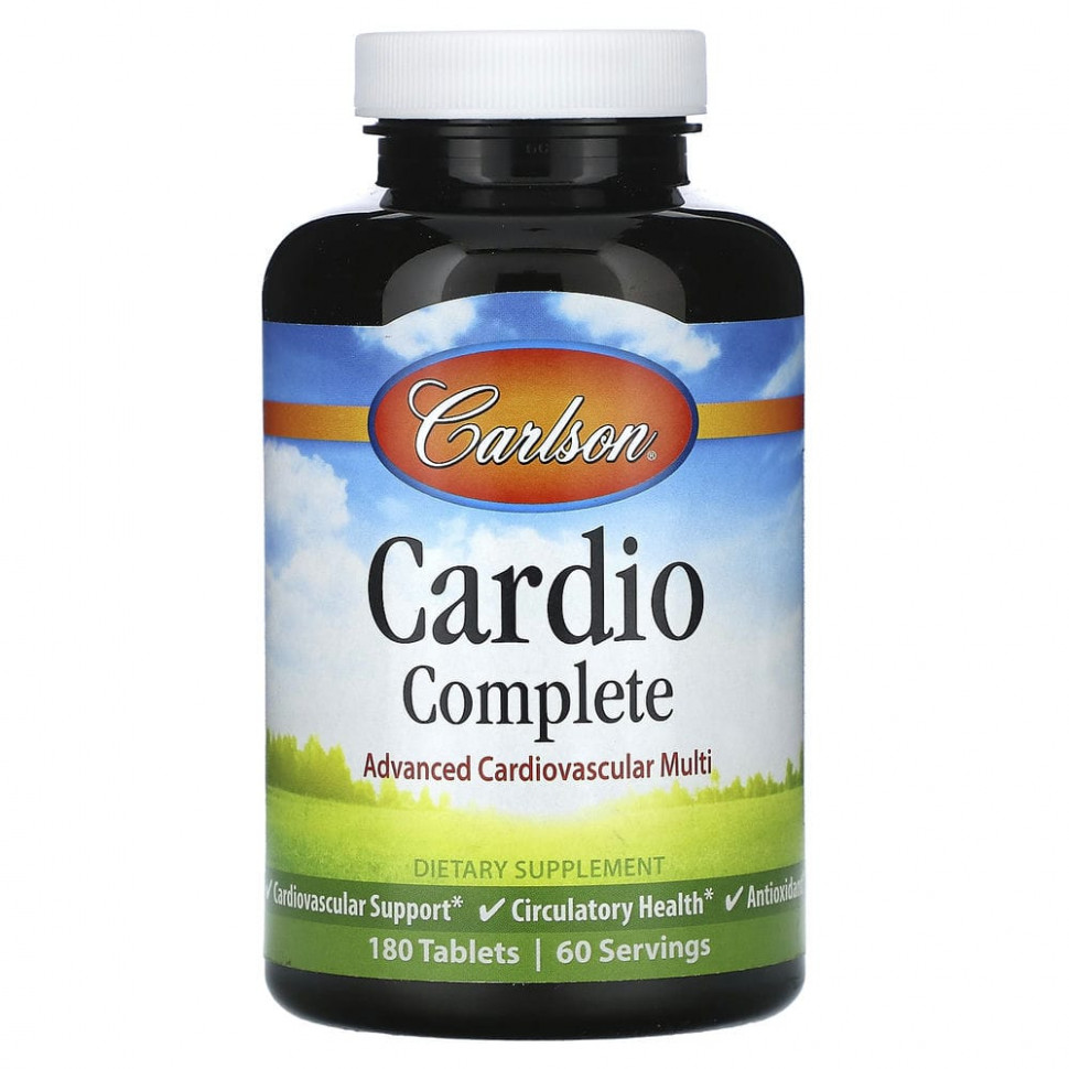   (Iherb) Carlson, Cardio Complete,   - , 180     -     , -, 