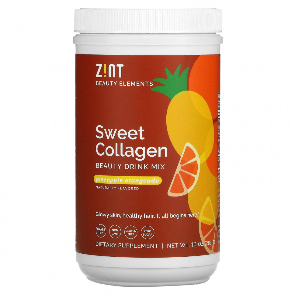 ���� ������ (Iherb) Zint, Sweet Collagen, ������ � ��������, 283 � (10 �����), ������ �� 5210 ���