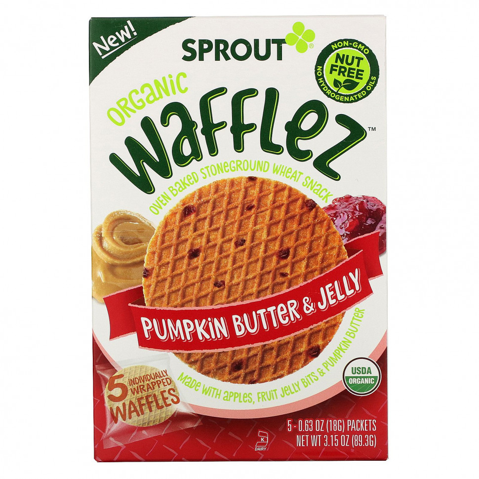   (Iherb) Sprout Organic, Wafflez,    , 5 , 18  (0,63 )    -     , -, 