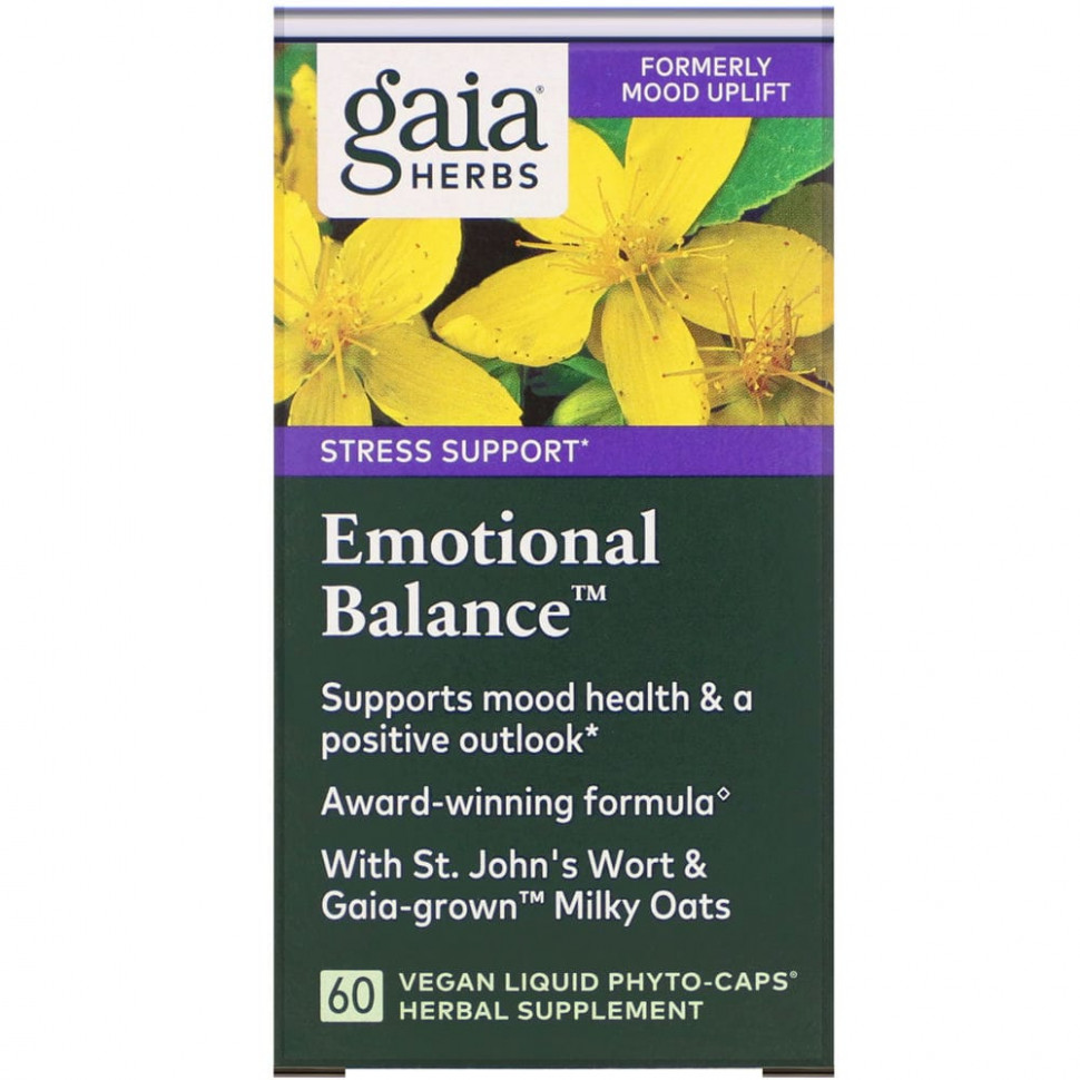 ���� ������ (Iherb) Gaia Herbs, Emotional Balance, 60 ��������� ������ Phyto-Cap, ������ �� 4630 ���