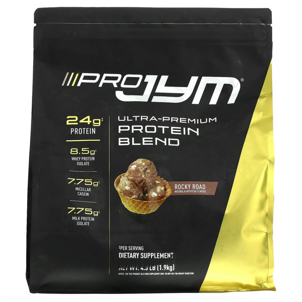   (Iherb) JYM Supplement Science, Pro JYM,    , Rocky Road, 1,9  (4,3 )    -     , -, 