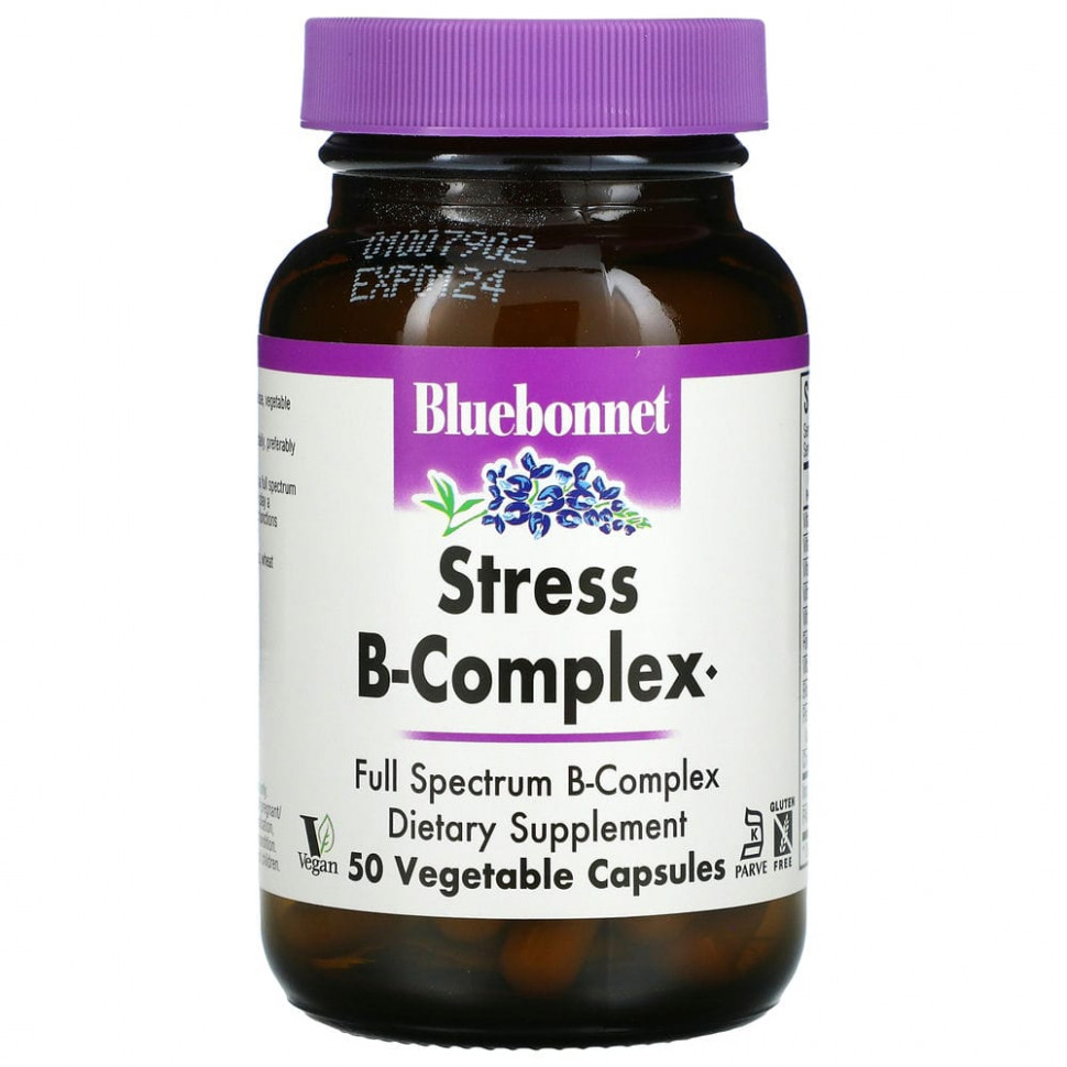   (Iherb) Bluebonnet Nutrition, Stress B-, 50      -     , -, 