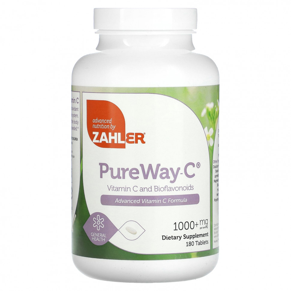 ���� ������ (Iherb) Zahler, PureWay-C, ������� C � �������������, ����� 1000 ��, 180 ��������, ������ �� 5990 ���