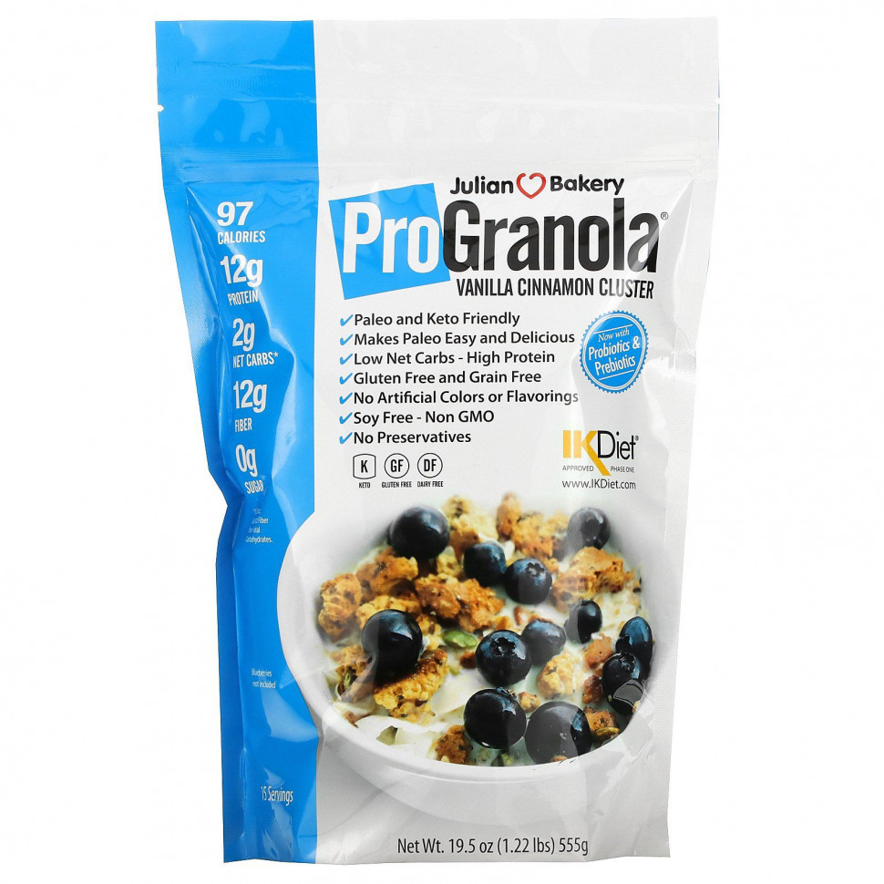���� ������ (Iherb) Julian Bakery, Pro Granola, ������ � ������, 1,22 ����� (555 �), ������ �� 4700 ���