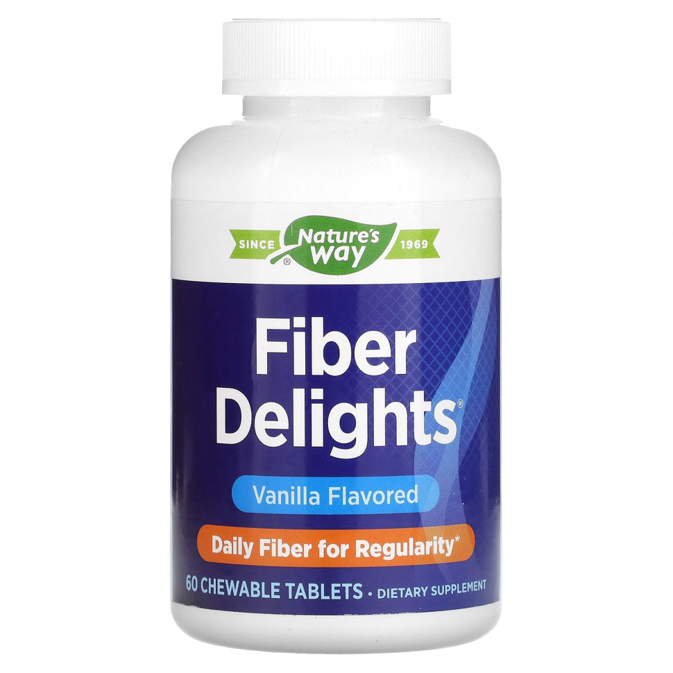 ���� ������ (Iherb) Nature's Way, Fiber Delights, ������, 60 ����������� ��������, ������ �� 3210 ���