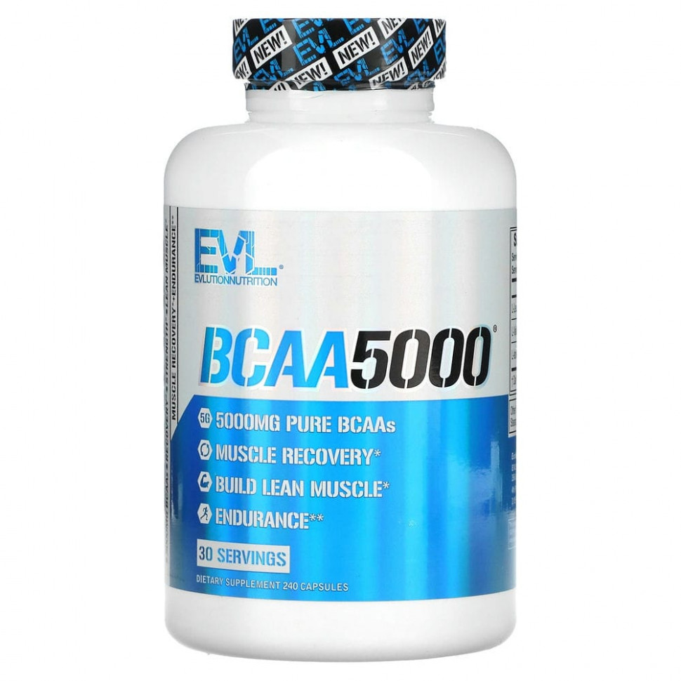   (Iherb) EVLution Nutrition, BCAA5000, 240     -     , -, 