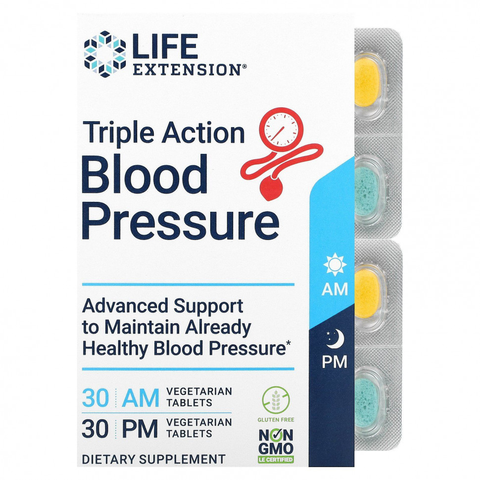   (Iherb) Life Extension, Triple Action    ,  / , 2 ,  30      -     , -, 