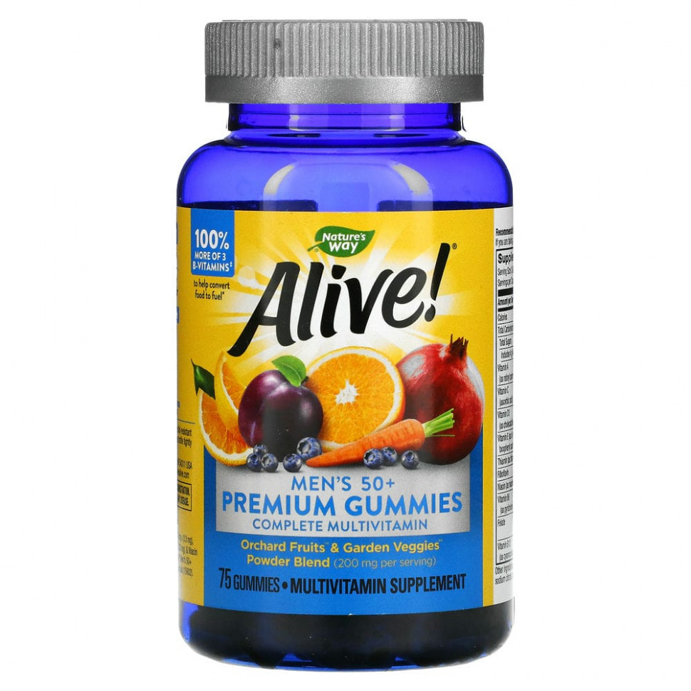 ���� ������ (Iherb) Nature's Way, Alive! ������ �������� ��������������� ������������ �������� ��� ������ ������ 50 ���, �� ������ ���������, ��������� � �����, 75 ����������� ������, ������ �� 3400 ���