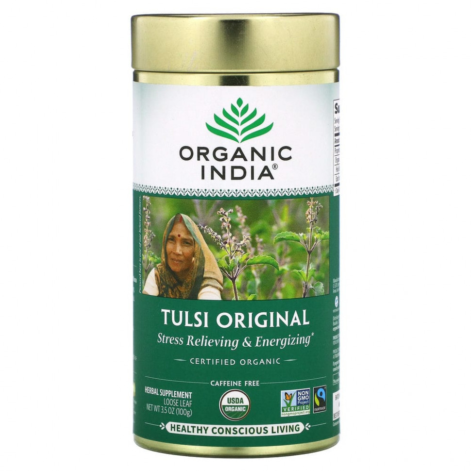   (Iherb) Organic India,   ,  ,  ,  , 100  (3,5 )    -     , -, 