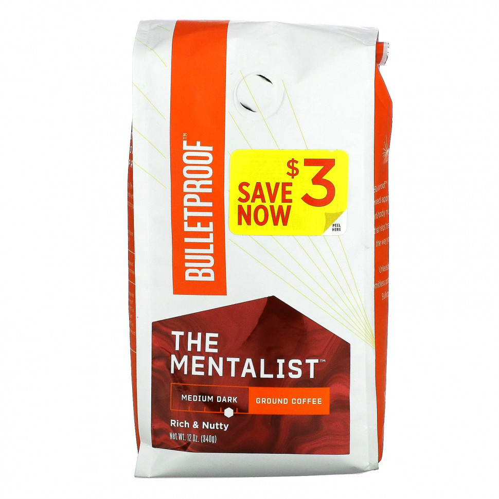   (Iherb) BulletProof, The Mentalist, , , - , 340  (12 )    -     , -, 