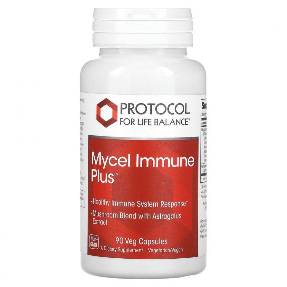   (Iherb) Protocol for Life Balance, Mycel Immune Plus, 90      -     , -, 