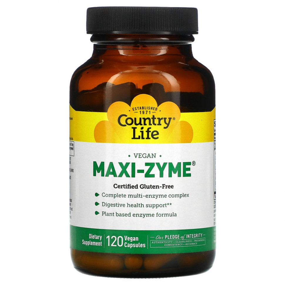   (Iherb) Country Life, Maxi-Zyme, 120      -     , -, 