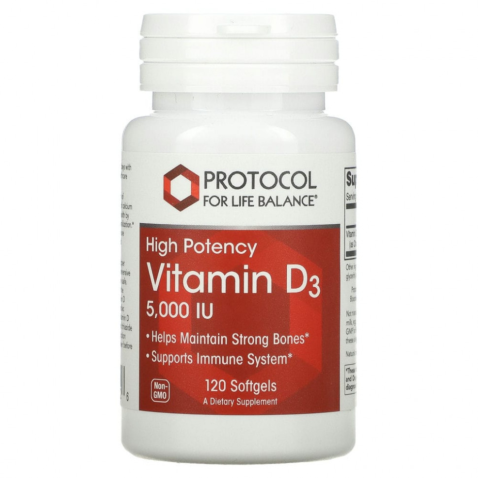   (Iherb) Protocol for Life Balance,  D3,  , 5000 , 120      -     , -, 