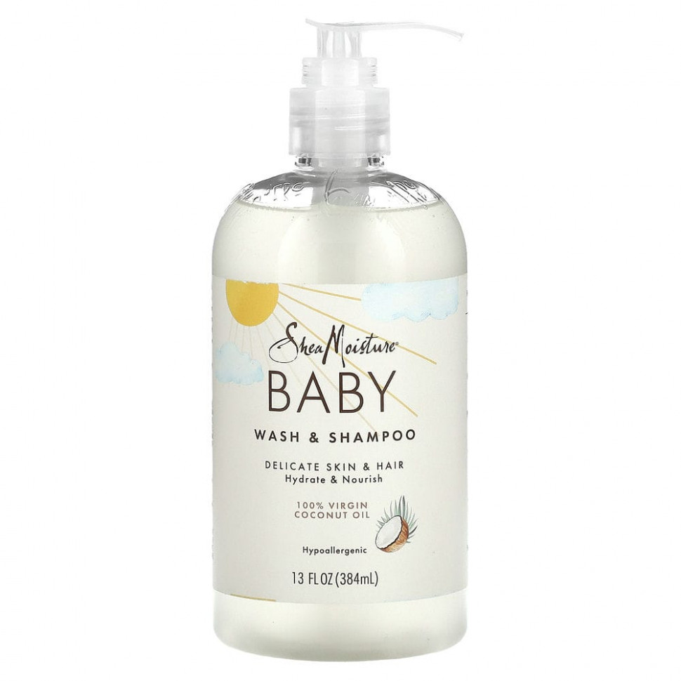 ���� ������ (Iherb) SheaMoisture, ������� �������� ��� ���� � ������� � 100% ��������� ������ ������� ������ � �������� �������� � ��������, 13 ������ ����� (384 ��), ������ �� 1980 ���