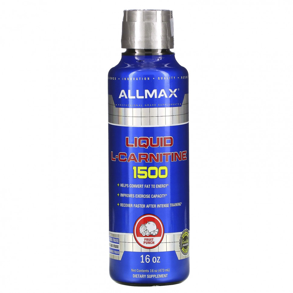 ���� ������ (Iherb) ALLMAX Nutrition, ������ L-�������� 1500, ��������� ����, 473 �� (16 ����), ������ �� 3920 ���