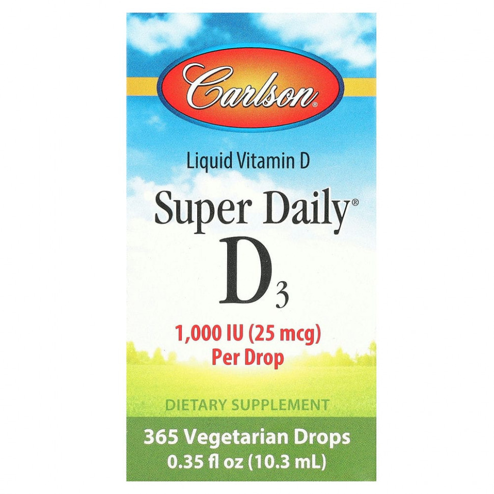   (Iherb) Carlson Labs, Super Daily D3, 1000 , 10,3  (0,35 . )    -     , -, 