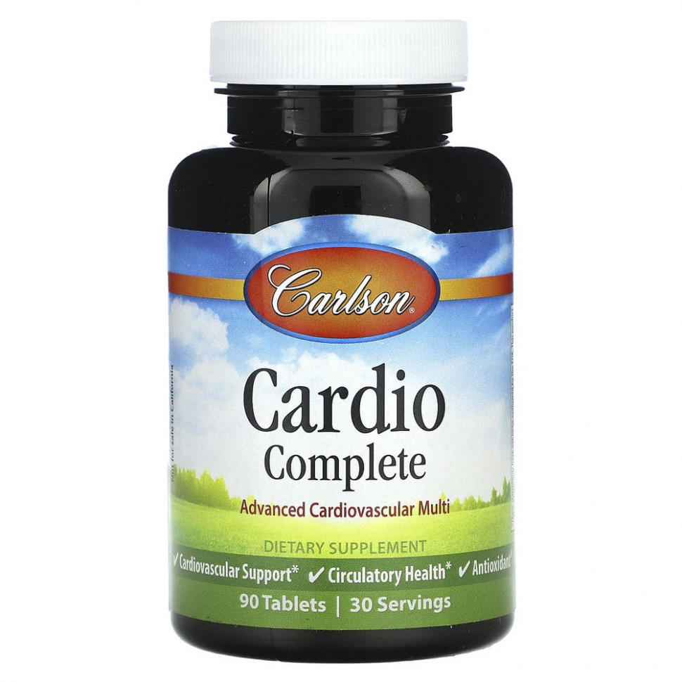   (Iherb) Carlson, Cardio Complete,   - , 90     -     , -, 