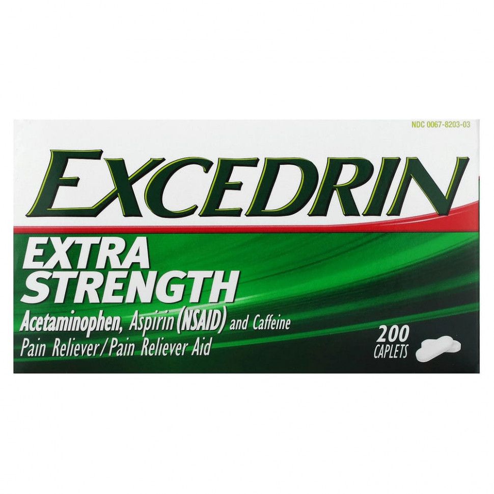   (Iherb) Excedrin, Extra Strength, 200     -     , -, 