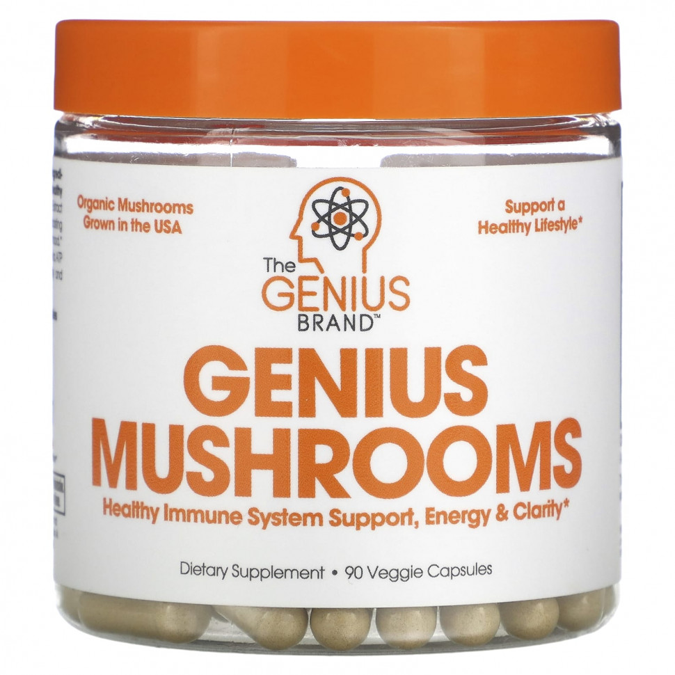   (Iherb) The Genius Brand, Genius Mushrooms, 90      -     , -, 