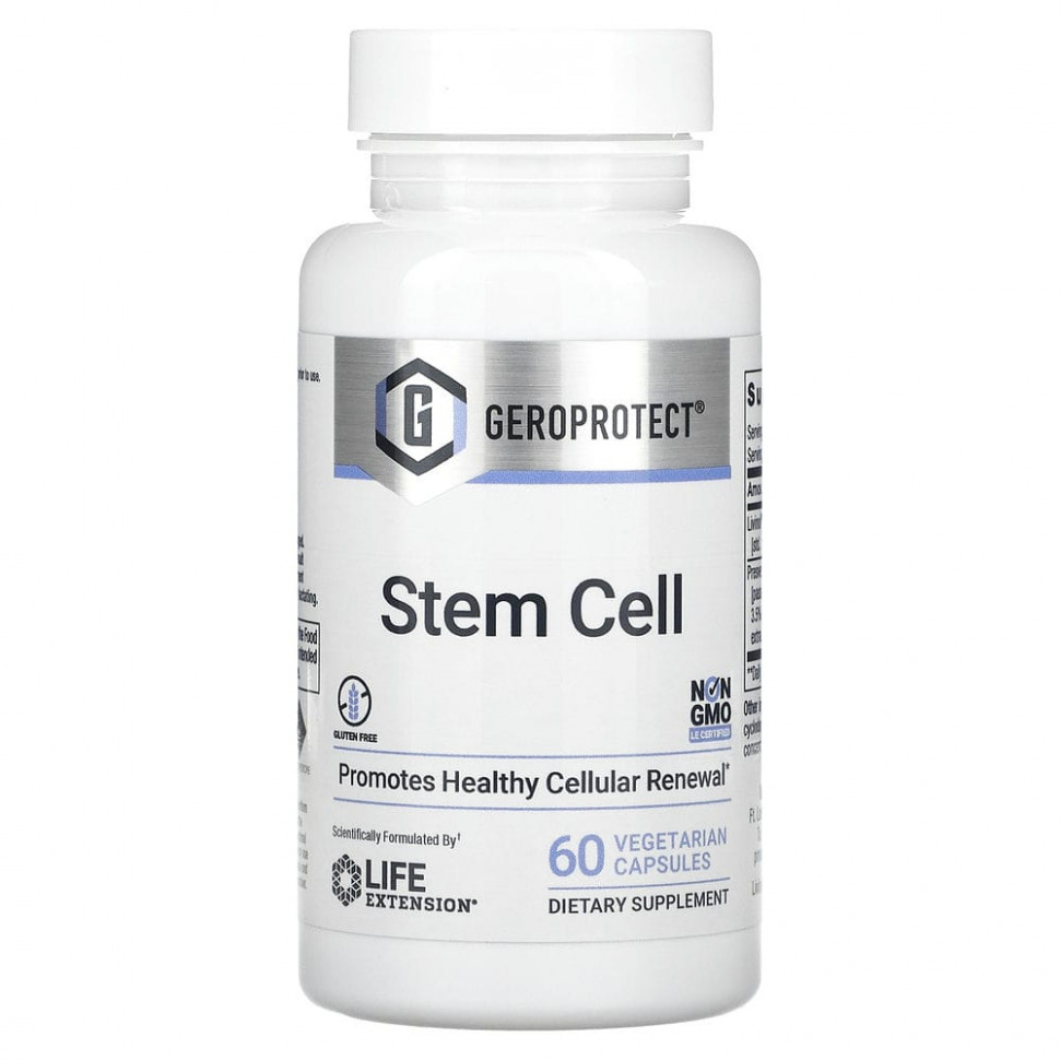 ���� ������ (Iherb) Life Extension, Geroprotect, Stem Cell, ������� ��� ����������� �������� ��������� ������, 60 �������������� ������, ������ �� 5640 ���