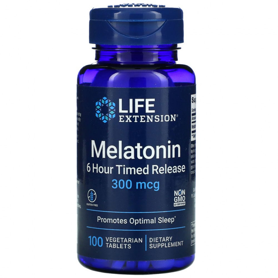 ���� ������ (Iherb) Life Extension, ���������, 6-������� �������������, 300 ���, 100 ������������ ��������, ������ �� 1790 ���