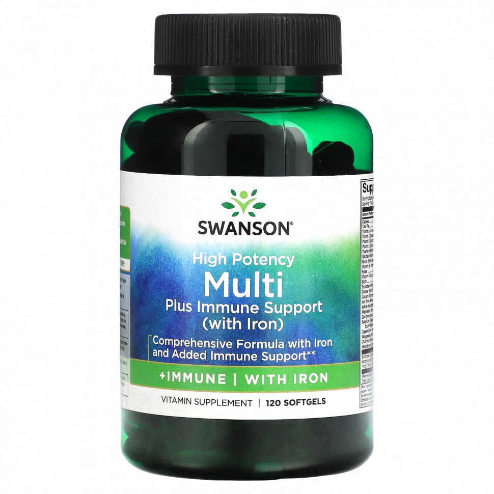   (Iherb) Swanson, Multi plus Immune Support  ,  , 120      -     , -, 