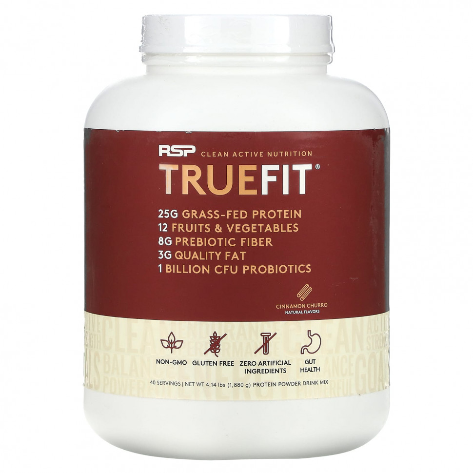 ���� ������ (Iherb) RSP Nutrition, TrueFit, ������������ ������� ��������� ������� � �������� � �������, ������ � �����, 1880 � (4,14 �����), ������ �� 20220 ���