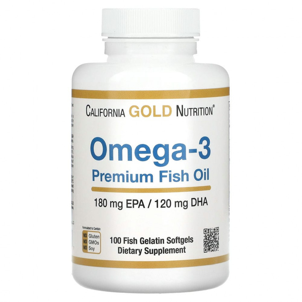 ���� ������ (Iherb) California Gold Nutrition, �����-3, ����� ��� ������������ ��������, 180 �� ��� / 120 �� ���, 100 ������ �� ������� ��������, ������ �� 1460 ���